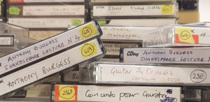 Picture of Anthony Burgess cassette tapes