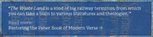 Read about the Faber Book of Modern Verse