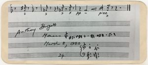 Engraved score of String Quartet in C (section)