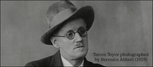 James Joyce photographed by Berenice Abbott (1928)