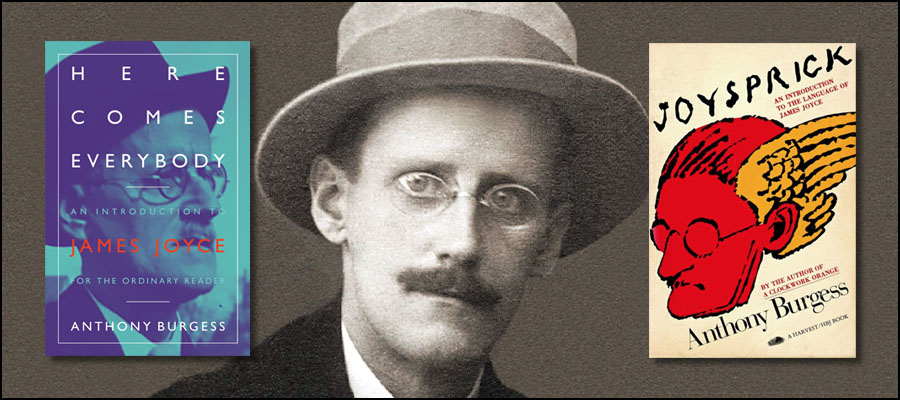 James Joyce with Burgess books