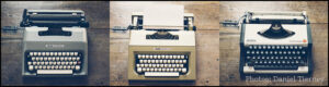 Three more Burgess typewriters: photo by Daniel Tierney