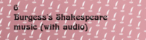 Burgesss Shakespeare music