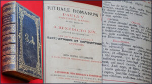 Rituale Romanum cover and inner pages