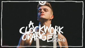 A defiant-looking Alex in A Clockwork Orange in New York