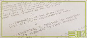 Abstract text excerpt of A Clockwork Orange script