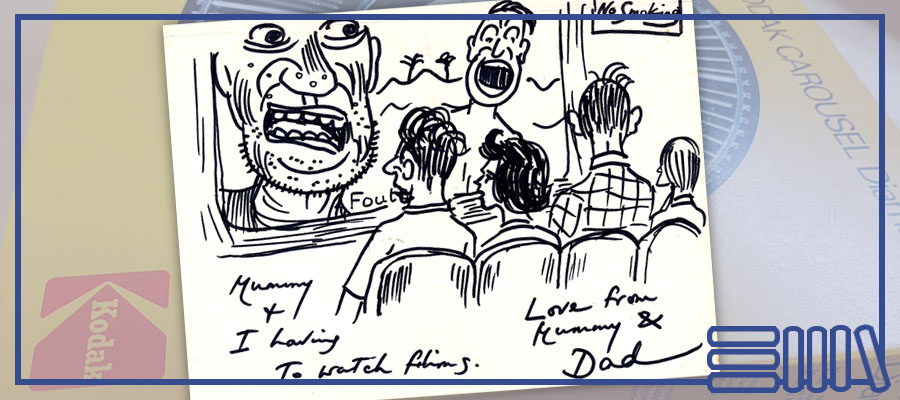 Anthony Burgess's hand-drawn illustration to his son
