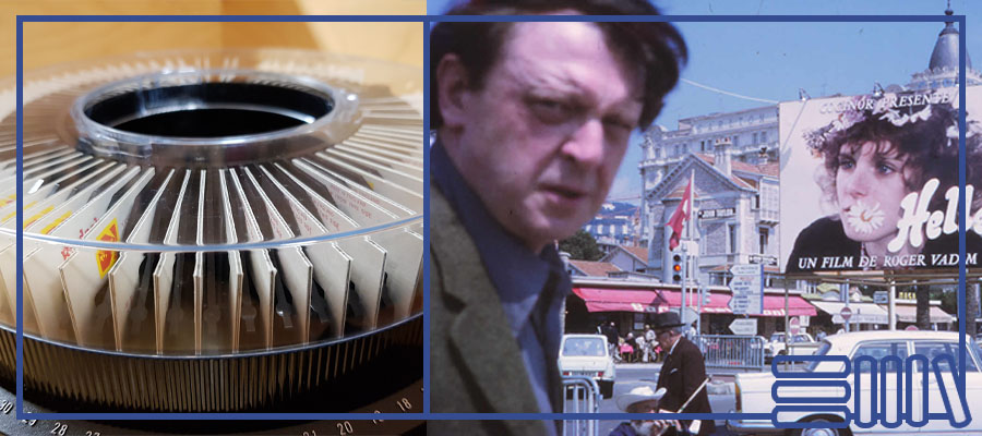 Slide carousel and Anthony Burgess in Cannes
