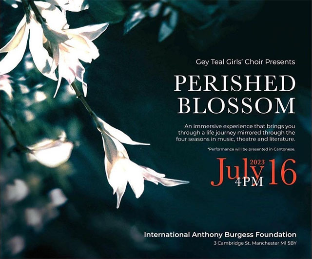 Gey Teal Perished Blossom poster