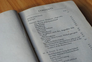 Faber Book of Modern Verse contents page
