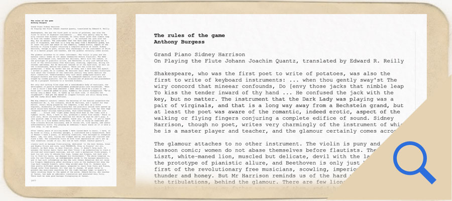 Rules of the Game by Anthony Burgess