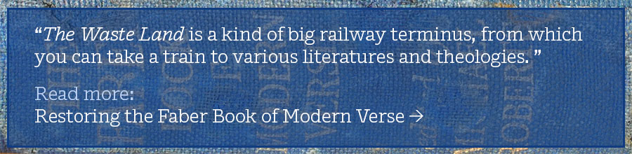 Read about the Faber Book of Modern Verse